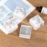 Ribbon Bowknot Paper Pendant Necklace Ring Gift Box Bag