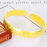 Dragon Phoenix Circles 18KT Open Bangles Bracelets BE29