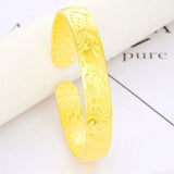 Dragon Phoenix Circles 18KT Open Bangles Bracelets BE29