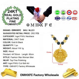 Vintage PIXIU 24KT Pendant Necklace for Hot Woman Man Party