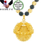 Vintage PIXIU 24KT Pendant Necklace for Hot Woman Man Party