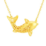 European Hollowed Carp 24KT Pendant Gift