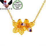 European Fine Woman Girl Party Birthday Wedding Flower Necklace