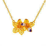 European Fine Woman Girl Party Birthday Wedding Flower Necklace