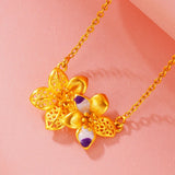 European Fine Woman Girl Party Birthday Wedding Flower Necklace