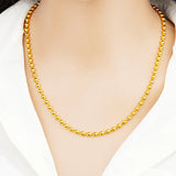 European Fine Woman Man Party Birthday Wedding Gift Beads Chain Necklace