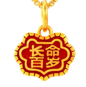 European Fine Hot Kids Baby Party Birthday Wedding Gift Long Life Lock Pendant