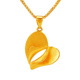 European Fine Heart Peacock 24KT Pendant Charm