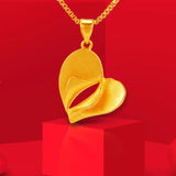 European Fine Heart Peacock 24KT Pendant Charm