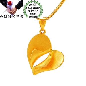 European Fine Heart Peacock 24KT Pendant Charm