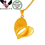 European Fine Heart Peacock 24KT Pendant Charm