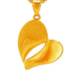 European Fine Heart Peacock 24KT Pendant Charm