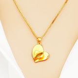 European Fine Heart Peacock 24KT Pendant Charm