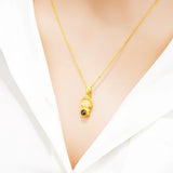 European Woman Party Birthday Wedding Gift 24KT Buddha Pendant Charm