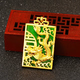 European Dragon Phoenix 24KT Pendant Charm