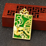 European Dragon Phoenix 24KT Pendant Charm