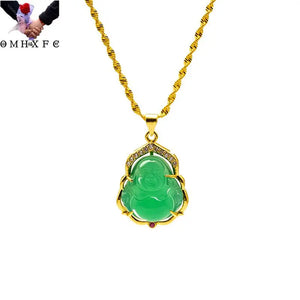 European Fine Woman Party Birthday Wedding Gift Buddha Zircon 24KT Pendant