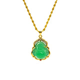 European Fine Woman Party Birthday Wedding Gift Buddha Zircon 24KT Pendant