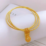 OMHXFC YM02 3-Layer Star Butterfly 24KT Bangle