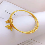 European Woman Bride Party Birthday Wedding Gift 3-Layer Heart Angel Elephant