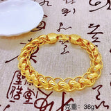 YM04 European Man Party Birthday Wedding 24KT Bracelet Bangle