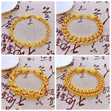 YM04 European Man Party Birthday Wedding 24KT Bracelet Bangle