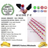 European Hot Fine Woman Girl Party Birthday Wedding Geometric Jade Bracelet