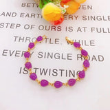 European Hot Fine Woman Girl Party Birthday Wedding Geometric Jade Bracelet