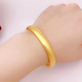 European Hot Fine Woman Girl Party Birthday Wedding Gift 24KT Bangle