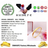 European Hot Fine Woman Girl 24KT Pendant Bangle