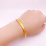 European Hot Fine Woman Girl 24KT Pendant Bangle