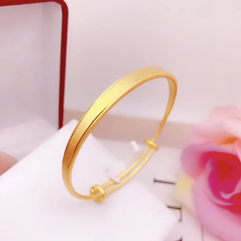 European Hot Fine Woman Girl 24KT Pendant Bangle