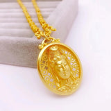 24KT Guanyin Pendant Charm for Wedding Gift