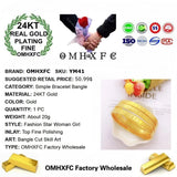 European Hot Fine Woman Party 24KT Bracelet Bangle