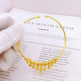 European Hot Fine Woman Girl Party Moon Star 24KT Bracelet Bangle