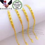 European Hot Fine Woman Party Wedding Gift Flower 24KT Bracelet Bangle