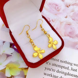Vintage Flower 24KT Drop Earrings - European Hot Fine Woman Girl Party Birthday