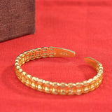 European Fine Woman Bride Party Birthday Wedding Coin 24KT Bracelet Bangle