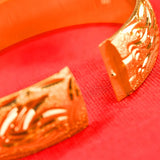 European Fine Dragon Phoenix 24KT Bracelet Bangle