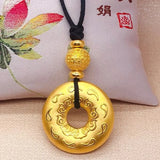 European Unisex Peace Lock 24KT Pendant Charm