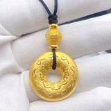 European Unisex Peace Lock 24KT Pendant Charm