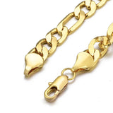European Man Male Party 7MM Wide Chain 24KT Bracelet