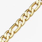 European Man Male Party 7MM Wide Chain 24KT Bracelet