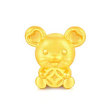 European Fine Woman Man Party Birthday Wedding Gift Rat Beads DIY 24KT Pendant C