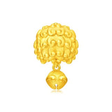European Lion Bell 24KT Pendant Charm
