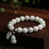 European Fine Emerald Beads Bracelet Bangle