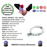 European Fine Emerald Beads Bracelet Bangle