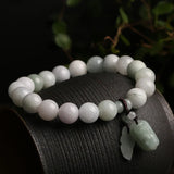 European Fine Emerald Beads Bracelet Bangle