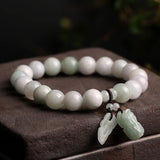 European Fine Emerald Beads Bracelet Bangle