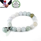 European Fine Emerald Beads Bracelet Bangle